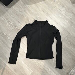 Black Blazer with Long Sleeves and High Neck